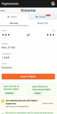 Compare Flights & Hotels Apps android App screenshot 0